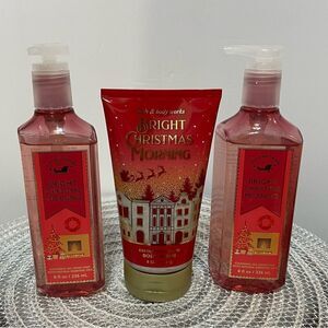 BBW Bright Christmas Morning set of 3 NWT